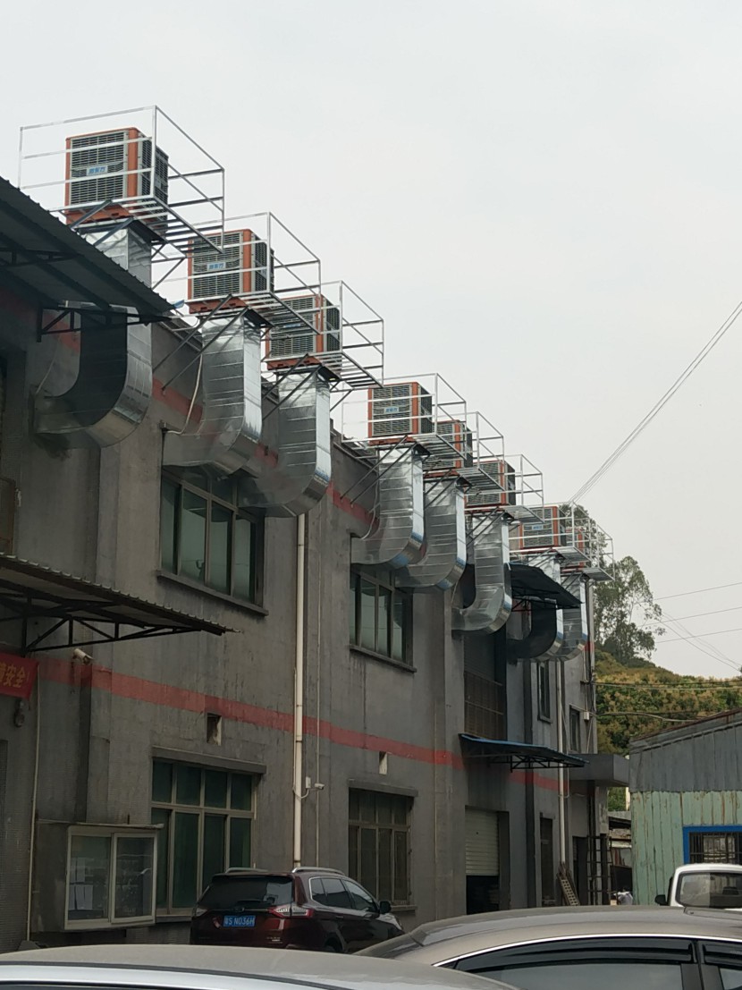 打磨車(chē)間環(huán)?？照{(diào)降溫工程